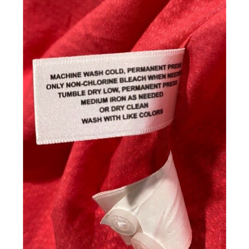 Cutter & Buck - Red short sleeve button up shirt 100% Cotton men's size Large - Picture 6 of 8